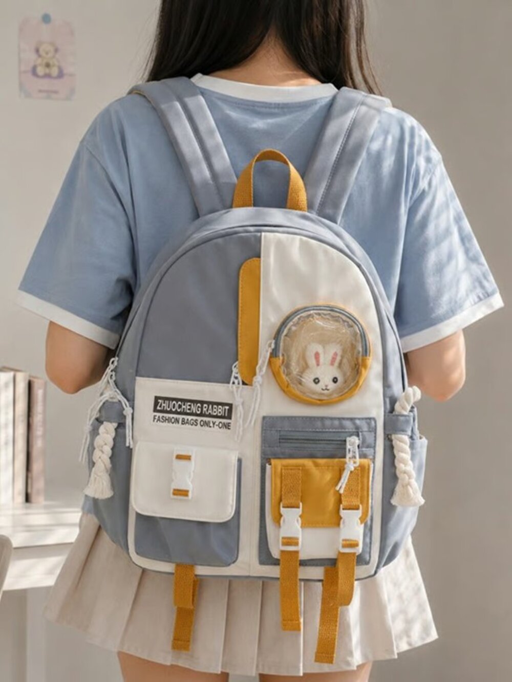 Kawaii Backpack Ita Bag Anime Pin Display Backpack Cute School Bag
